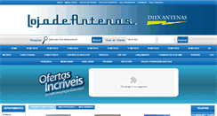 Desktop Screenshot of lojadeantenas.com.br